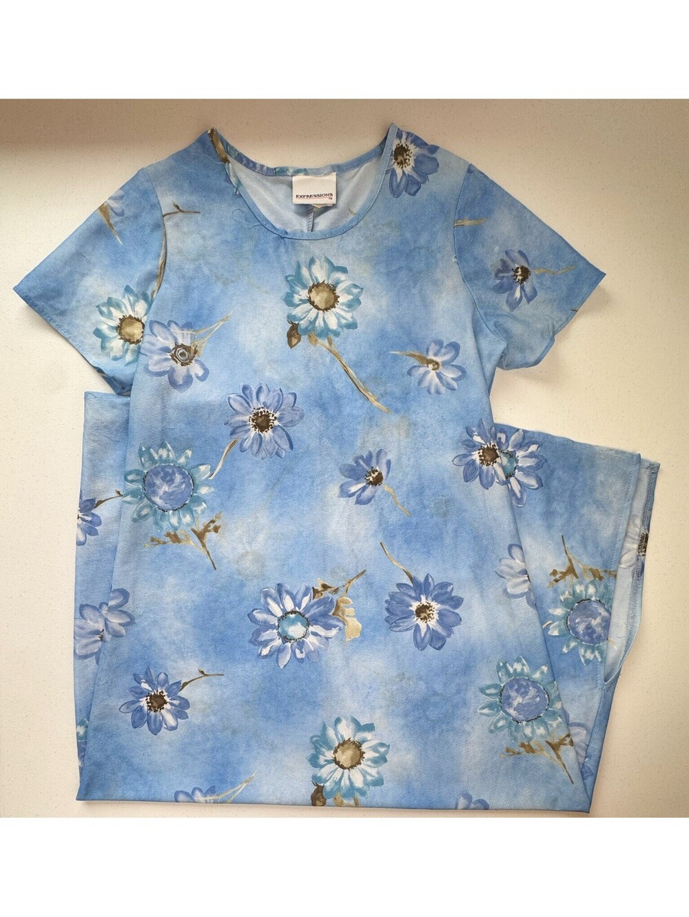 Expressions Vintage Floral Maxi Dress Size 12